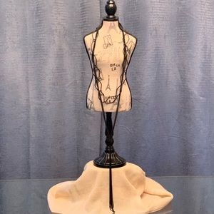 Black Linked Rope Necklace